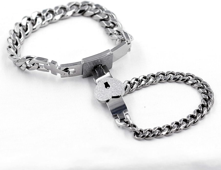 OddHub - Couples Heart Lock Bracelet