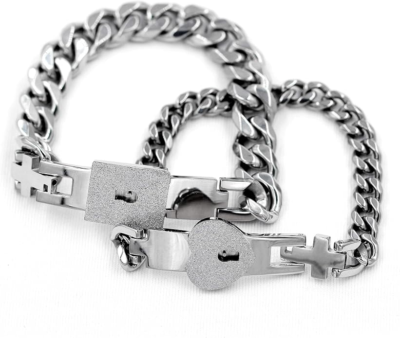 OddHub - Couples Heart Lock Bracelet