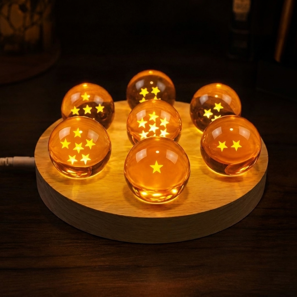 OddHub - 7-Star LED Crystal Dragon Ball Set