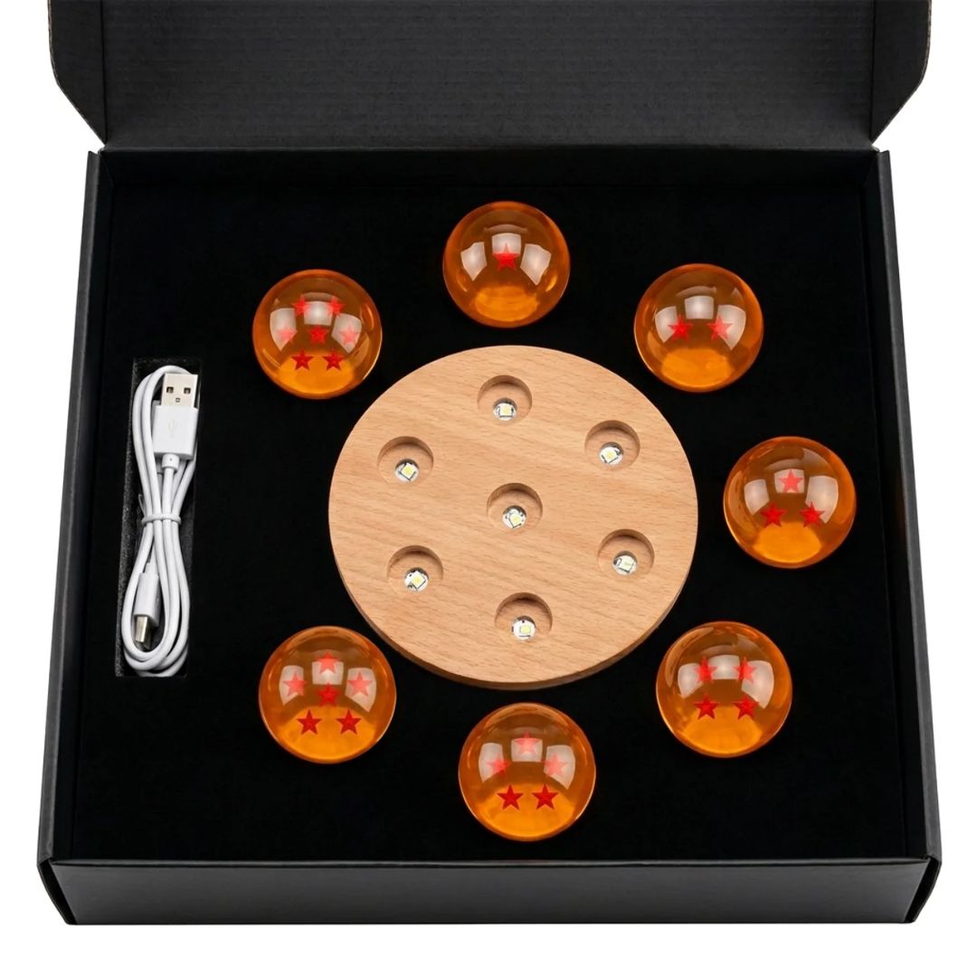 OddHub - 7-Star LED Crystal Dragon Ball Set