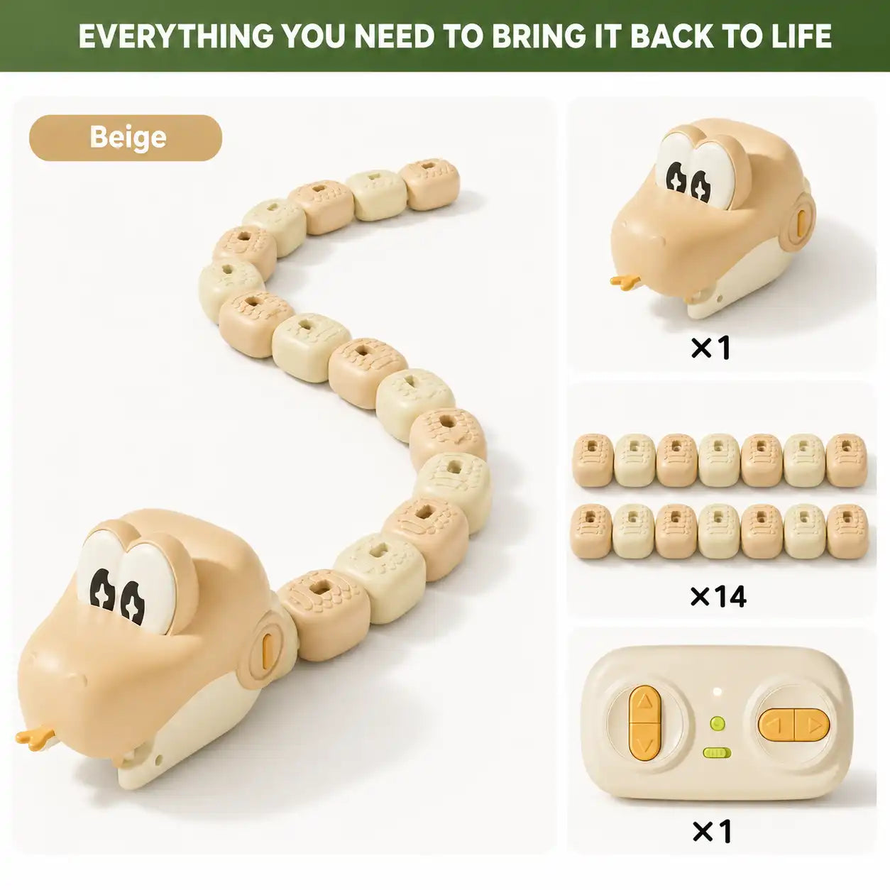 OddHub - Remote Control Snake Toy Set